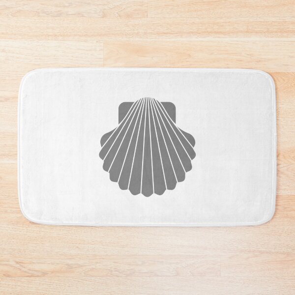 Item preview, Gray Scallop Seashell Beach Graphic designed and sold by pattern-archive.
