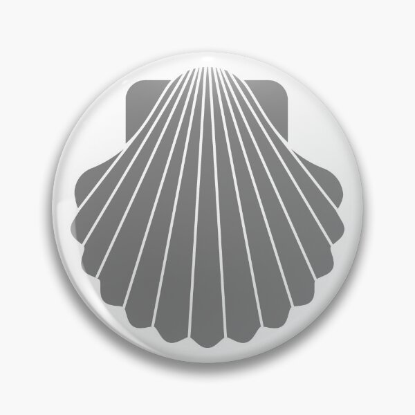 Item preview, Gray Scallop Seashell Beach Graphic designed and sold by pattern-archive.