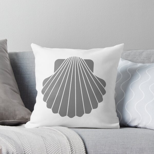 Item preview, Gray Scallop Seashell Beach Graphic designed and sold by pattern-archive.
