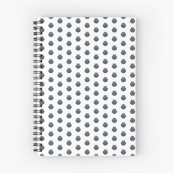 Item preview, Charcoal Scallop Seashell Beach Graphic designed and sold by pattern-archive.