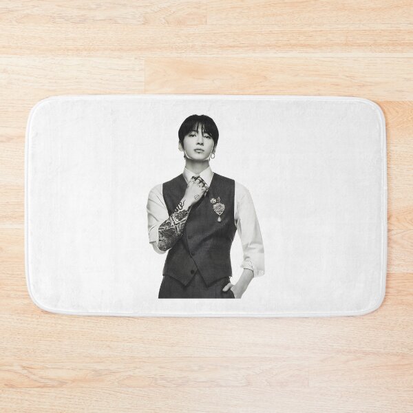 Item preview, Dark Monochrome Kpop Male Portrait With Tattoos And Suit Vest - Aesthetic Korean Pop Art | ⭐⭐⭐⭐⭐ Best Seller designed and sold by FunnyAftertaste.