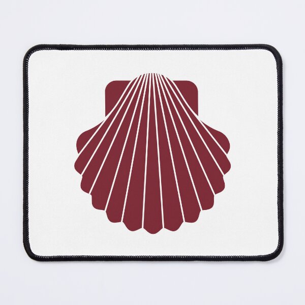 Item preview, Burgundy Scallop Seashell Beach Graphic designed and sold by pattern-archive.