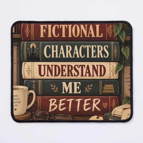 Item preview, Fictional Characters Understand Me Better Funny Bookish T-Shirt designed and sold by Fanverse Merchandise.