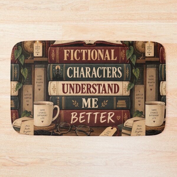 Item preview, Fictional Characters Understand Me Better Funny Bookish T-Shirt designed and sold by Fanverse Merchandise.