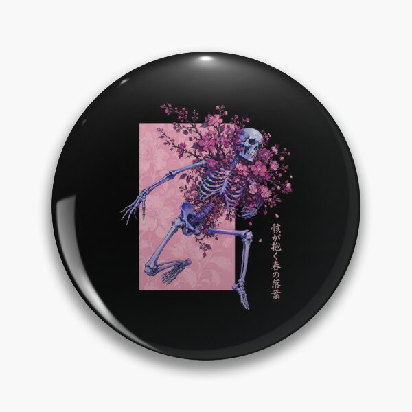 Item preview, Skeleton Under Cherry Blossoms Japanese Art designed and sold by bobcatmarty.