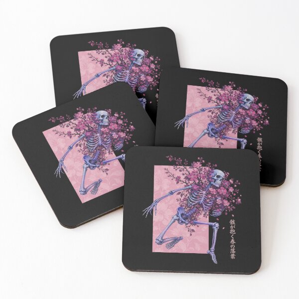 Item preview, Skeleton Under Cherry Blossoms Japanese Art designed and sold by bobcatmarty.