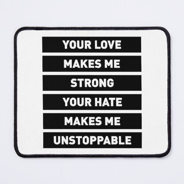 Item preview, Inspirational Quote Iphone Case: Love Makes Me Strong, Hate Unstoppable Gift | Limited Edition designed and sold by Film Tees Official.
