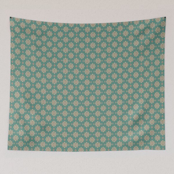 Item preview, Soft Sage and Cream Floral Geometric Pattern Design designed and sold by Onulodesign.