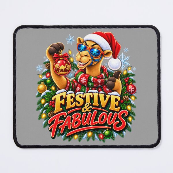 Item preview, Festive and Fabulous – Fun Christmas Gift for Camel Lovers – Funny Camel T-Shirt Gift for Animal Lovers designed and sold by Camel & Quirk.