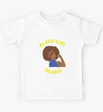 Schwarzes Mädchen Magic Afro Rosie Der Rivetor Kinder T-Shirt