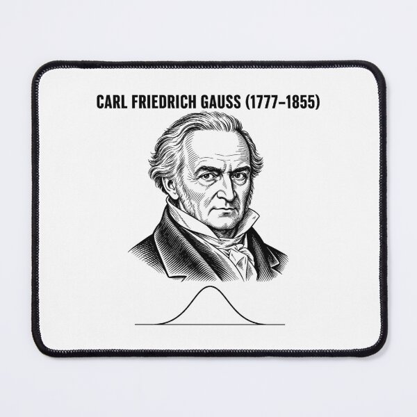 Item preview, Carl Friedrich Gauss Gaussian Curve Blueprint Engraving designed and sold by Art&Fun.