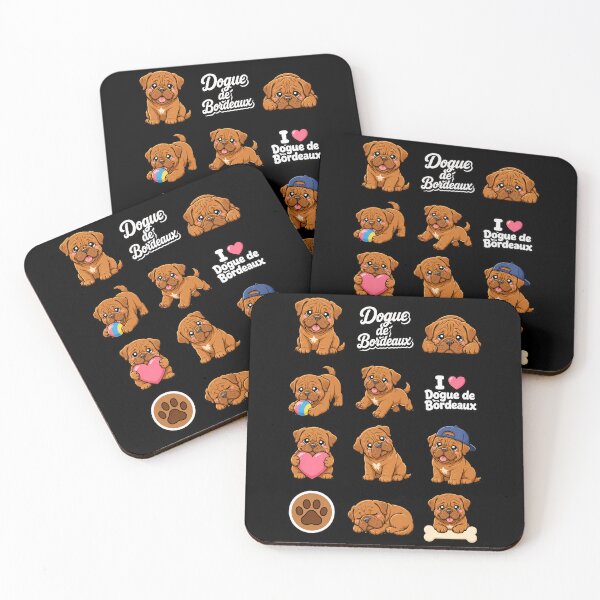 Item preview, Cute Dogue de Bordeaux stickers and apparel design designed and sold by rafaeltto.
