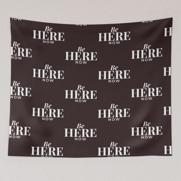 Item preview, Be Here Now - Mindfulness & Present Moment Typographic Art designed and sold by Farahsalama.