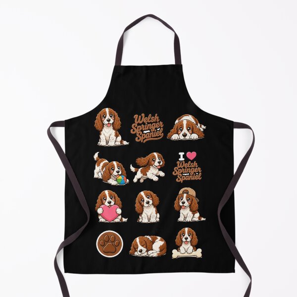 Item preview, Cute Welsh Springer Spaniel stickers and apparel design designed and sold by rafaeltto.