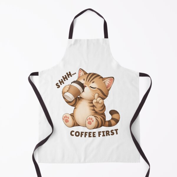 Item preview, Shhh Coffee First Cat designed and sold by Moochie Studios.