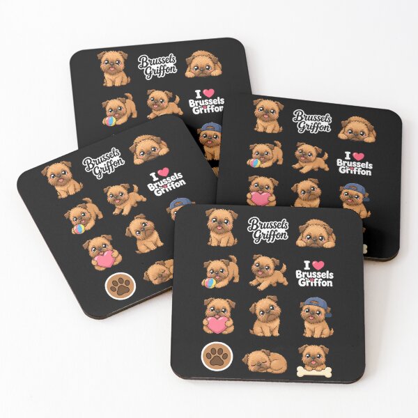 Item preview, Cute Brussels Griffon stickers and apparel design designed and sold by rafaeltto.