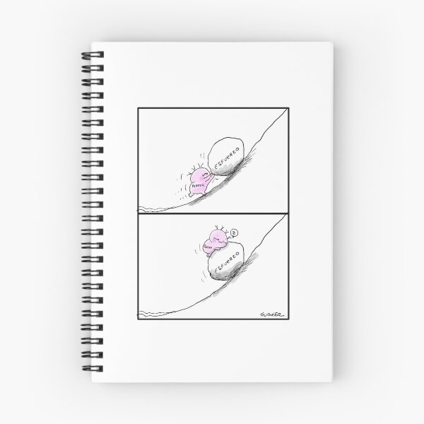 Item preview, Laziness versus Effort designed and sold by Psicodibujos.