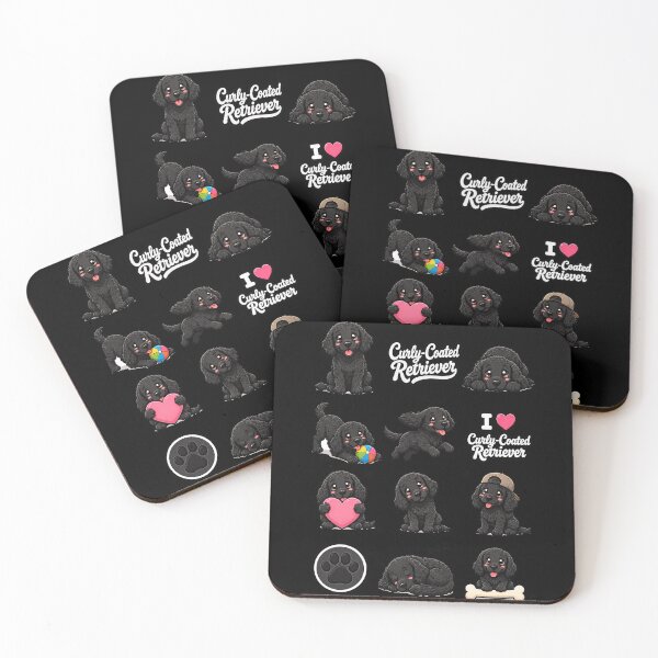 Item preview, Cute Curly Coated Retriever stickers and apparel design designed and sold by rafaeltto.