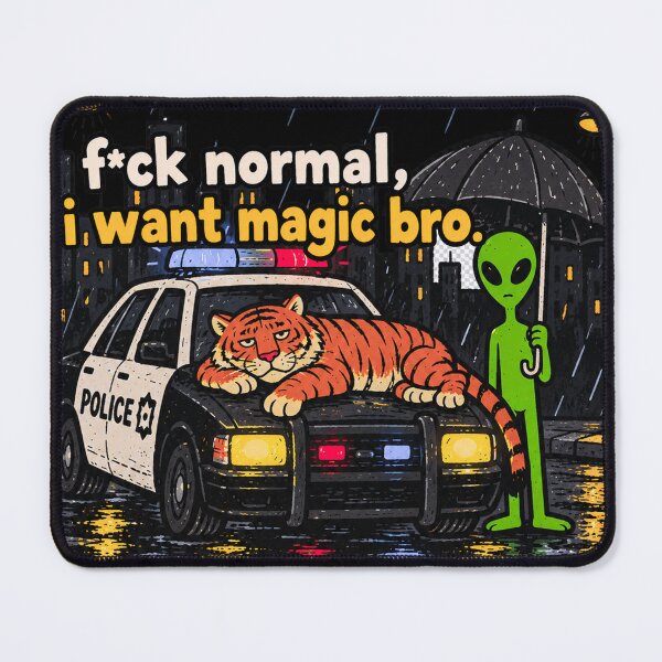Item preview, F*ck Normal Tiger Alien Magic designed and sold by MonkiFlipp.