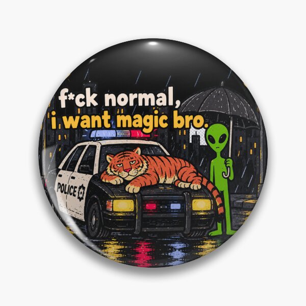 Item preview, F*ck Normal Tiger Alien Magic designed and sold by MonkiFlipp.