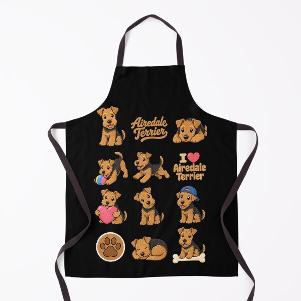 Item preview, Cute Airedale Terrier stickers and apparel design designed and sold by rafaeltto.