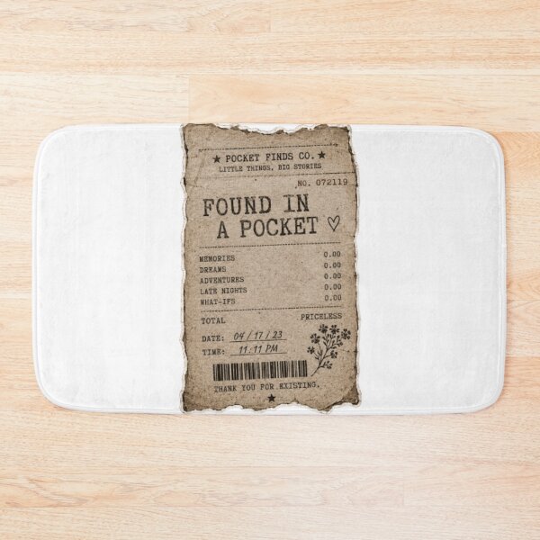 Item preview, Found in a Pocket Vintage Receipt Sticker | Nostalgic Memory Aesthetic | vintage | aesthetic |  designed and sold by ravenRM.