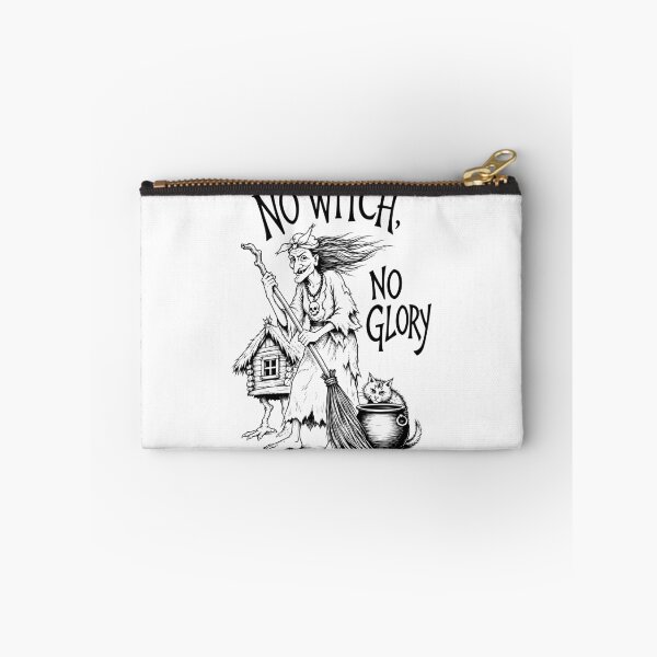 Item preview, No Witch No Glory Baba Yaga Slavic Folklore Art designed and sold by Krasnovaovaova.