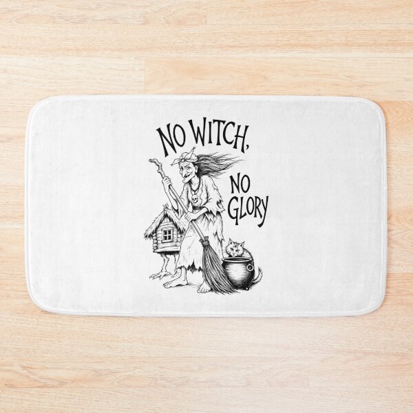 Item preview, No Witch No Glory Baba Yaga Slavic Folklore Art designed and sold by Krasnovaovaova.
