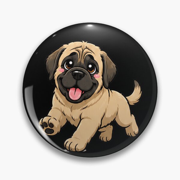 Item preview, Cute English Mastiff stickers and apparel design designed and sold by rafaeltto.