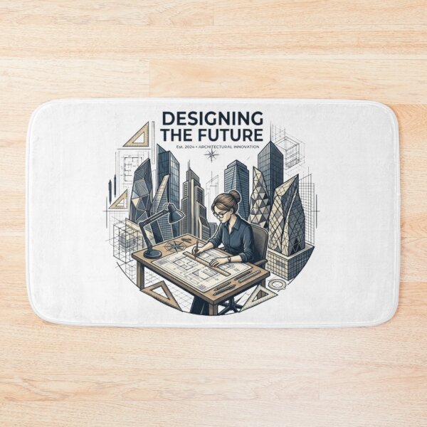 Item preview, Architect Designing the Future Geometric Design designed and sold by PixelStyle Studio.