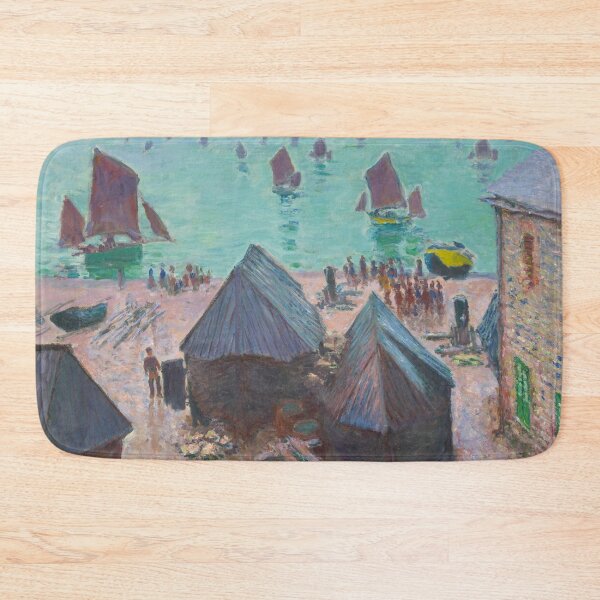 Item preview, The Departure of the Boats, Étretat, Normandy, France seascape impressionist painting by Claude Monet designed and sold by Jéanpaul  Ferro.