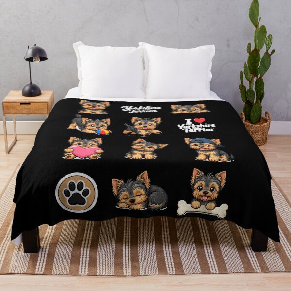 Item preview, Cute Yorkshire Terrier stickers and apparel design designed and sold by rafaeltto.