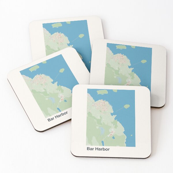 Item preview, Bar Harbor Minimalistic Map Art designed and sold by MapsNerd.