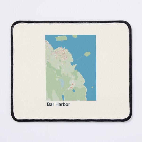 Item preview, Bar Harbor Minimalistic Map Art designed and sold by MapsNerd.