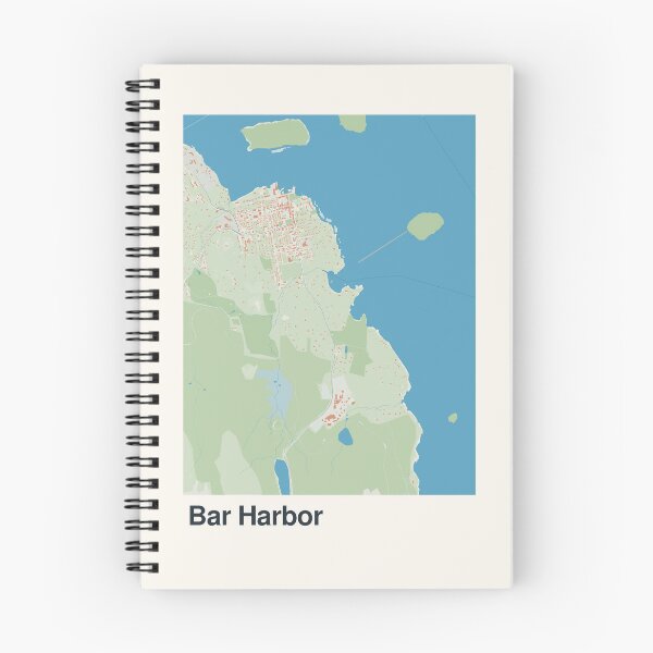 Item preview, Bar Harbor Minimalistic Map Art designed and sold by MapsNerd.