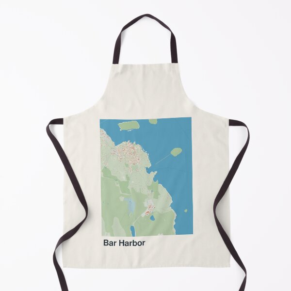 Artikelvorschau, Minimalistische Kartenkunst für Bar Harbor entworfen und verkauft von MapsNerd.