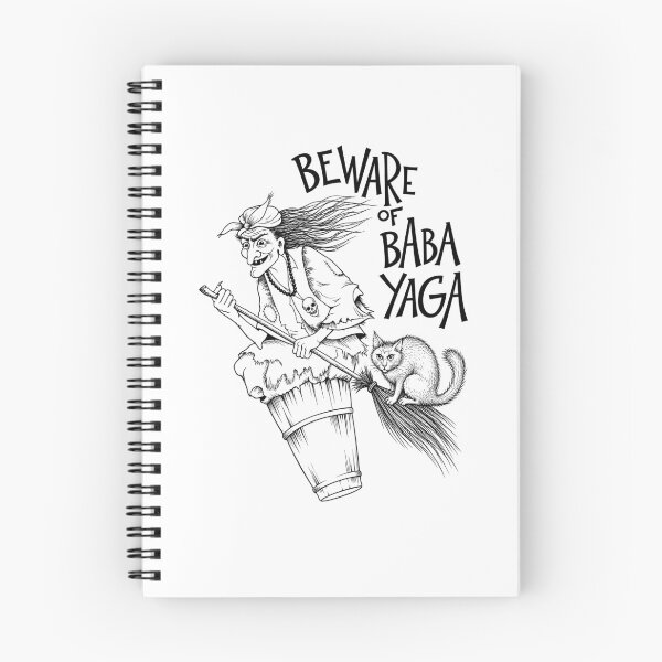 Item preview, Beware of Baba Yaga Flying Witch Folklore Art designed and sold by Krasnovaovaova.