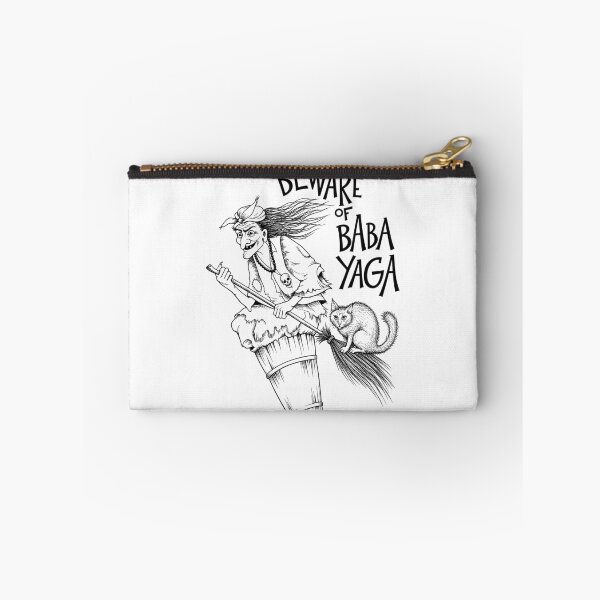 Item preview, Beware of Baba Yaga Flying Witch Folklore Art designed and sold by Krasnovaovaova.