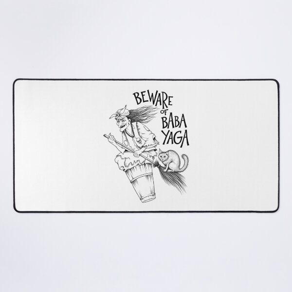 Item preview, Beware of Baba Yaga Flying Witch Folklore Art designed and sold by Krasnovaovaova.