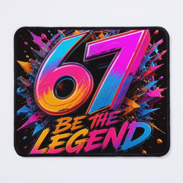 Item preview, Be The Legend Number 67 Graffiti Colorful Paint Splatter designed and sold by AgnesB77.