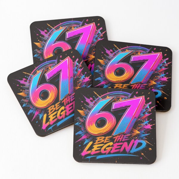 Item preview, Be The Legend Number 67 Graffiti Colorful Paint Splatter designed and sold by AgnesB77.