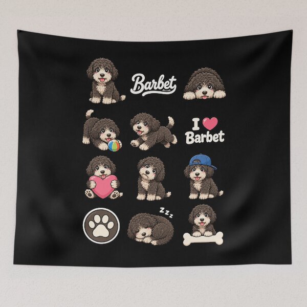 Item preview, Cute Barbet stickers and apparel design designed and sold by rafaeltto.