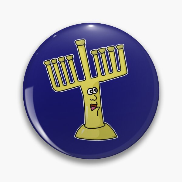 Item preview, Funny Surprised Menorah Sticker | Festival of Yikes Decor designed and sold by MyxaART.