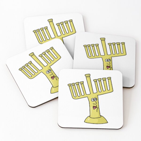 Item preview, Funny Surprised Menorah Sticker | Festival of Yikes Decor designed and sold by MyxaART.