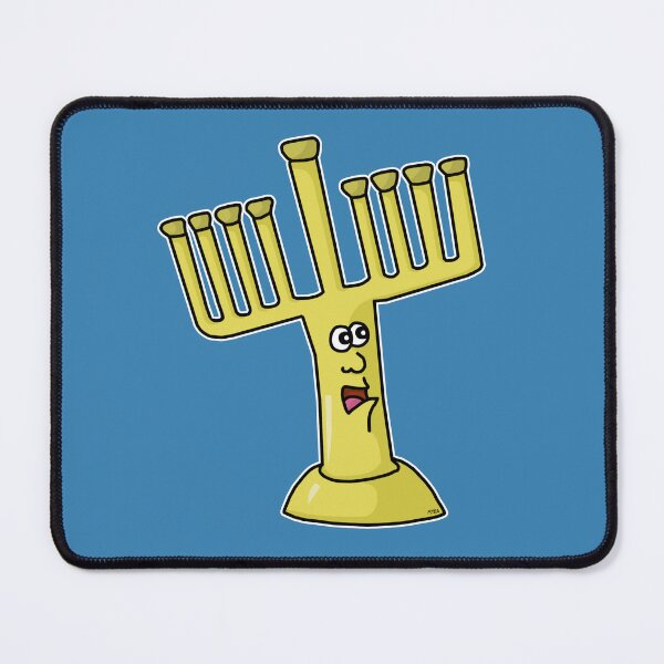 Item preview, Funny Surprised Menorah Sticker | Festival of Yikes Decor designed and sold by MyxaART.