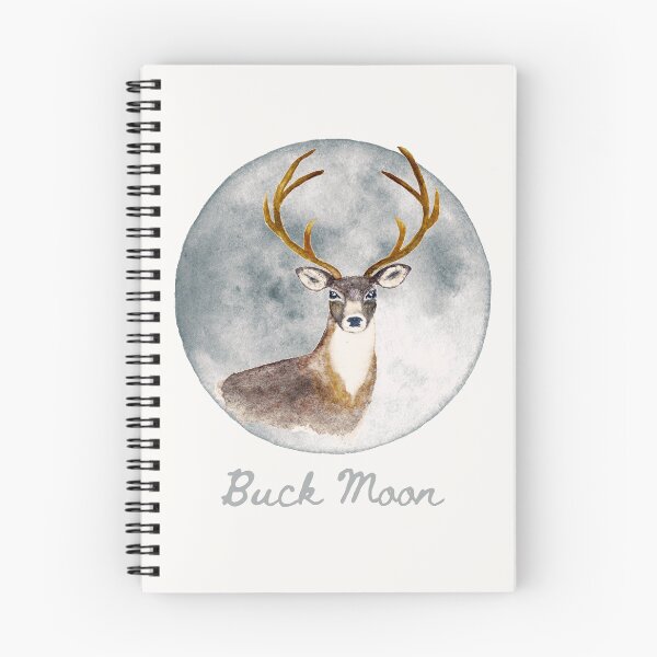 Item preview, Buck Moon Stag Illustration designed and sold by FarnwirbelArt.