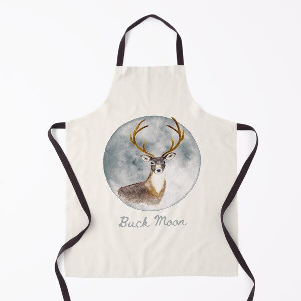 Item preview, Buck Moon Stag Illustration designed and sold by FarnwirbelArt.