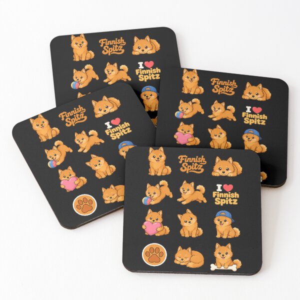 Item preview, Cute Finnish Spitz stickers and apparel design designed and sold by rafaeltto.