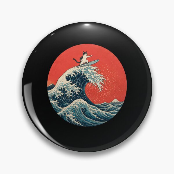 Item preview, Big Wave Cats Japanese Art designed and sold by bobcatmarty.