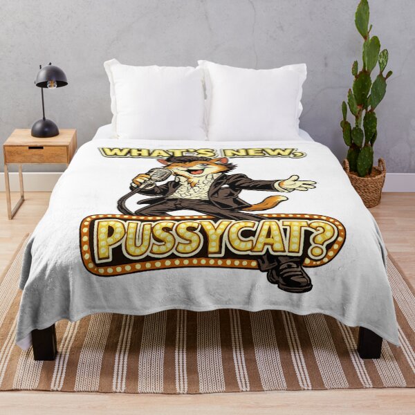 Item preview, What's New Pussycat Singing Cat designed and sold by Bad-Decisions-Designs.